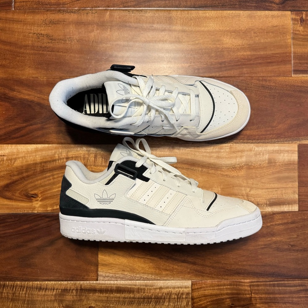 SOLD❗️- Adidas Forum Exhibit Low Off White/Core Black/Cream White HO1914 - Sz 12